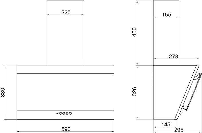 Кухонная вытяжка ELIKOR Титан 60П-430-К3Д белый SM/белый SM - фото 20536